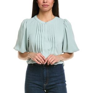 Meiven Womens  Pintuck Shirt, Green